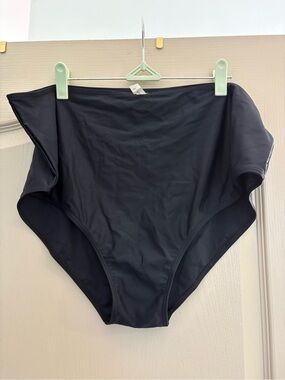 High-Rise Black Women’s Bikini Bottom
